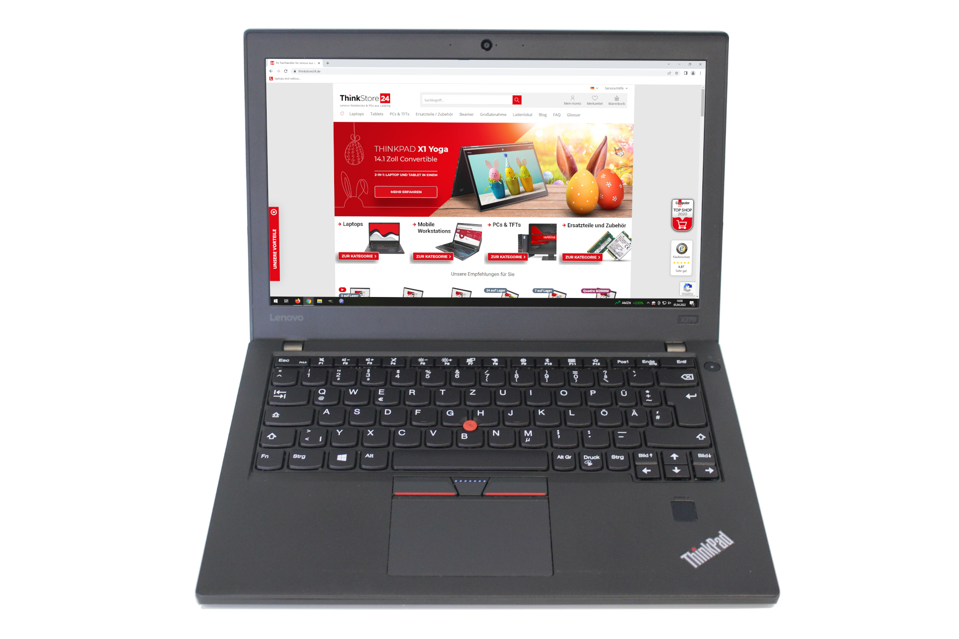 Lenovo ThinkPad X270 i7-7500U 2,70GHz 16GB RAM 512GB SSD | Thinkstore24.de