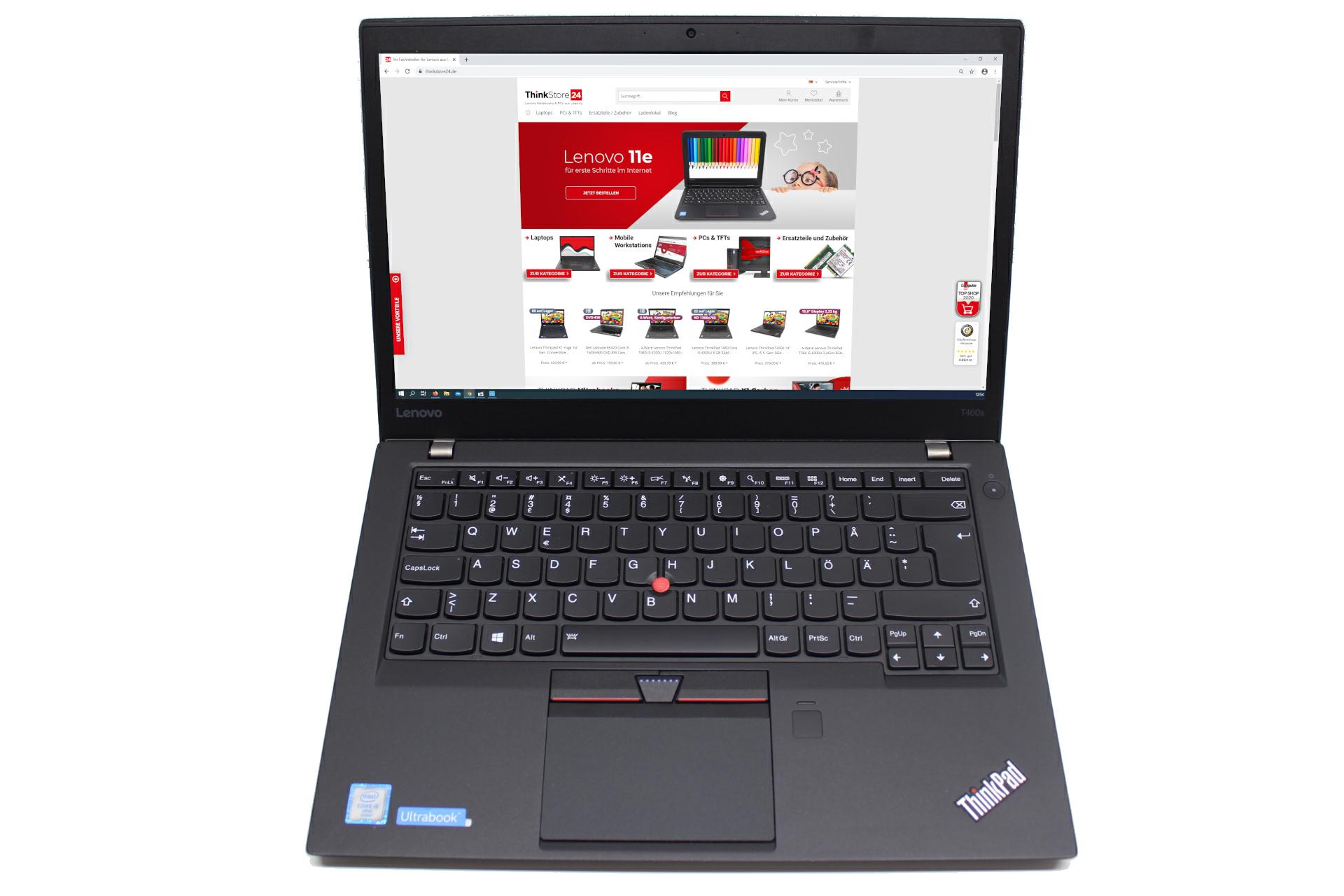 Ultrabook Lenovo ThinkPad T460s i5 6300U 8GB 128GB SSD 14" 1920x1080 IPS Webcam