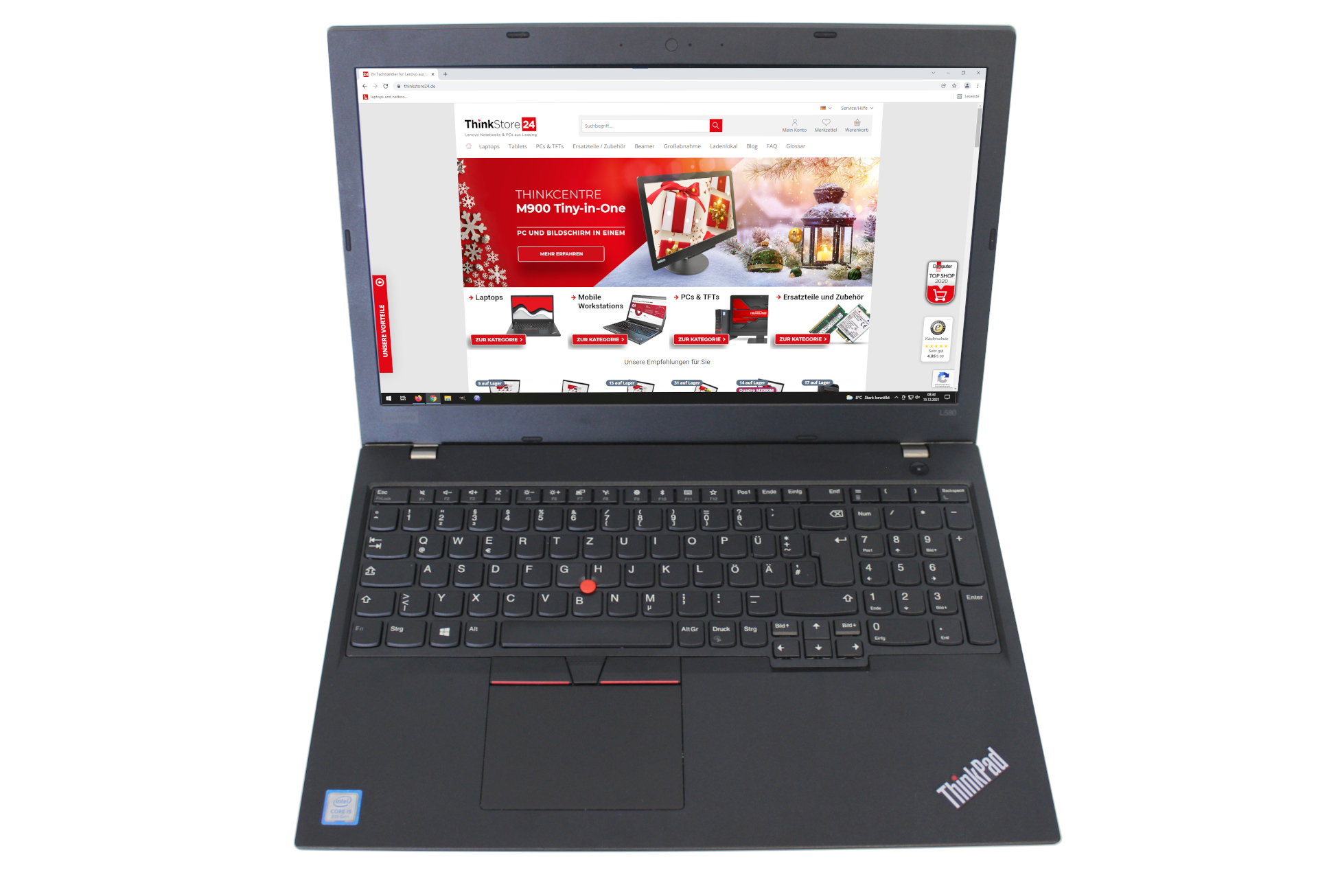 A-Ware Lenovo ThinkPad L580 i5-8250U 8GB RAM 256GB SSD 15,6
